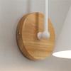 Wall Decor Modern Nordic Bedroom Wall Lamp Solid Color Wood Bedside Wall Light