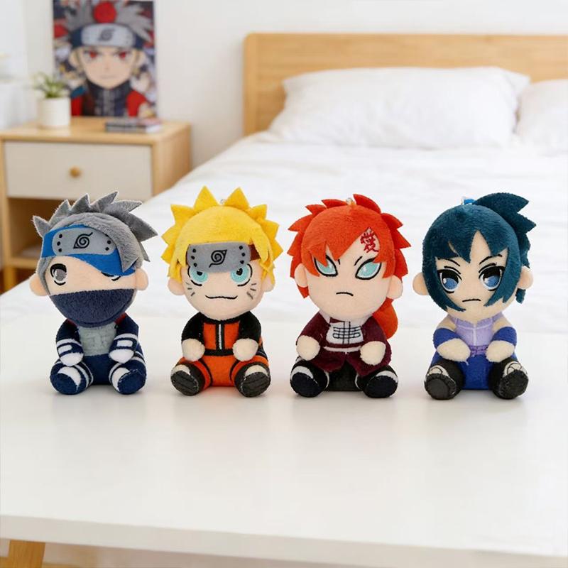 New Anime Sitting Posture Naruto Plush Creative Cute Pillow Hokage Simulation Collection Toys Plush Toy Birthday Fan Gifts