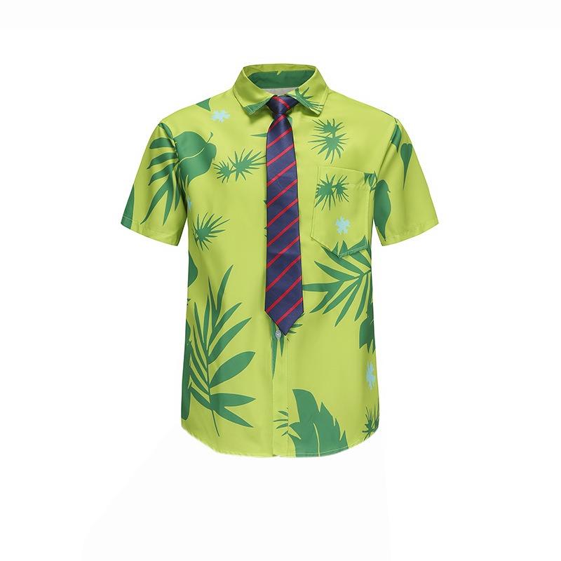 Crazy Animal City Nick Fox Clothing Children's Play Clothing Floral Short Sleeve Shirt Stage Performance Clothing