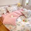 Luxury 100% Cotton Floral Duvet Cover Set 3-Piece (1 Duvet Cover + 2 Pillowcases) - Wrinkle-Free, Hotel Quality Bedding Set