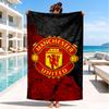 Manchester United Wappen Strandtuch, Schnelltrocknend, Pflegeleicht, Geeignet für Fitness und Strandurlaub, Sport-Essential