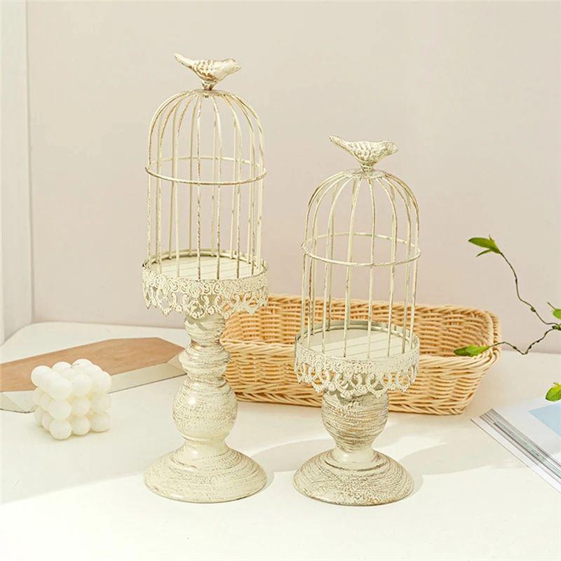 M-Modern-2PCS Metal Iron Art Candlestick Metal Iron Art Candlestick Wedding Party Home Tables Centerpieces Decoration Gold