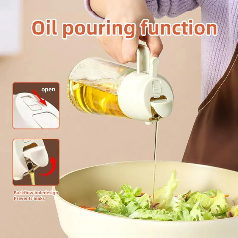 Oil Spray Bottle Camping BBQ Cooking Kitchen Baking Olive Oil Soy Sauce Dispenser Vinegar Air Fryer Sprayer Gadgets