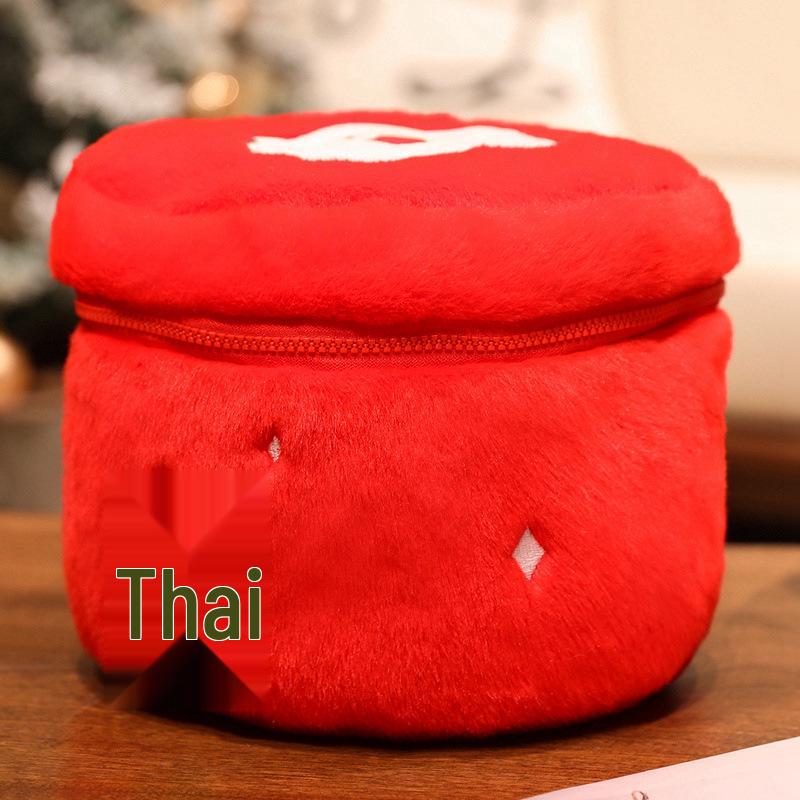 Weihnachts-Versteckspiel-Puppe: Schneemann & Baum Plüsch Geschenktasche