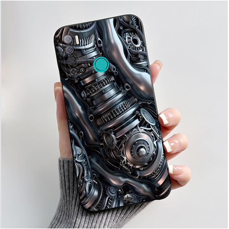 Protective Shockproof Soft Phone Case For Tecno LC7/Pouvoir 4/Pouvoir 4 Pro/LC8/Spark Power 2 Black Case Unique Design Cover