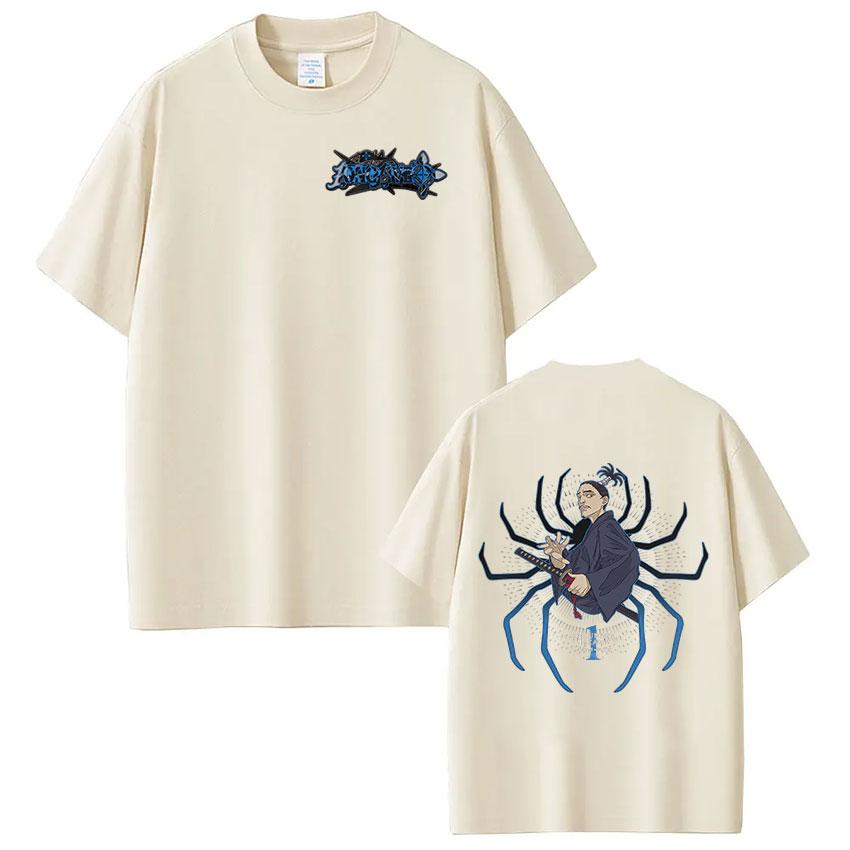 Anime Hunter X Hunter T Shirt Spider Phantom Troupe Nobunaga Hazama Short Sleeve Tshirt Men Women Cotton Casual Loose Tshirts