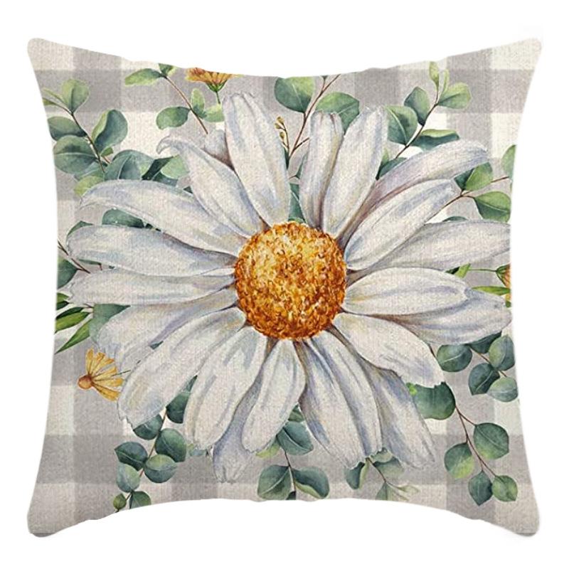 New Tropical Plant Leaves Rainforest Linen Cushion Pillow Cover