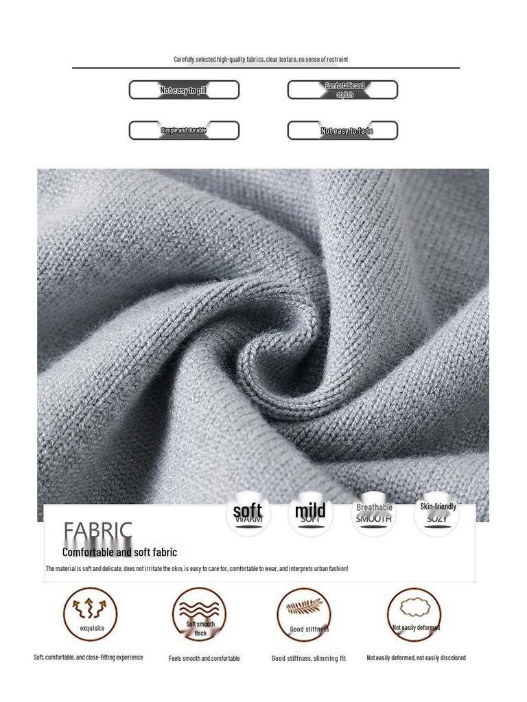 2025 Spring & Autumn Knitted Sweater for Middle-Aged Women: Loose, Round Neck Pullover for Ages 50s-60s