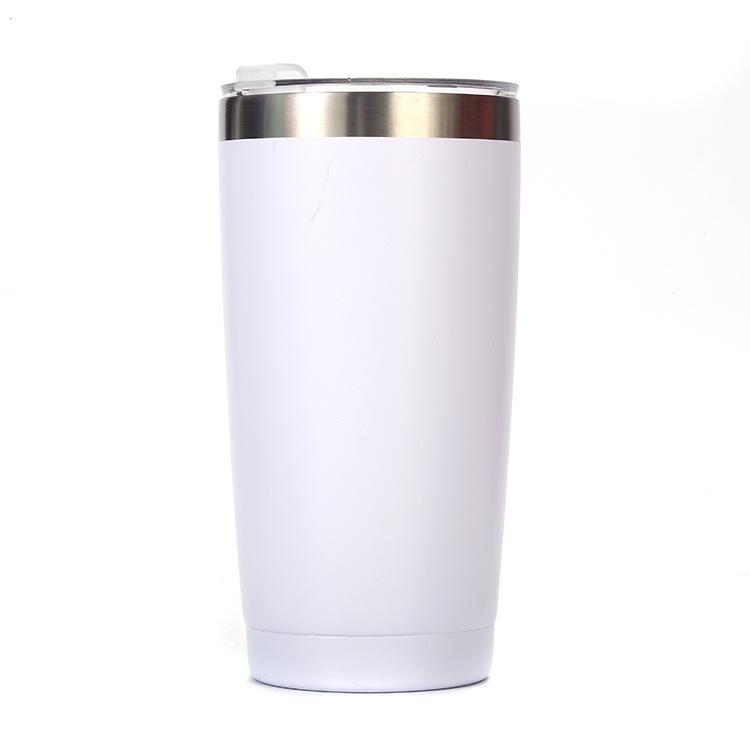 20oz Stainless Steel Car Cup, Double-layer Stainless Steel Thermos Cup, Portable Car Ice-cold Cup