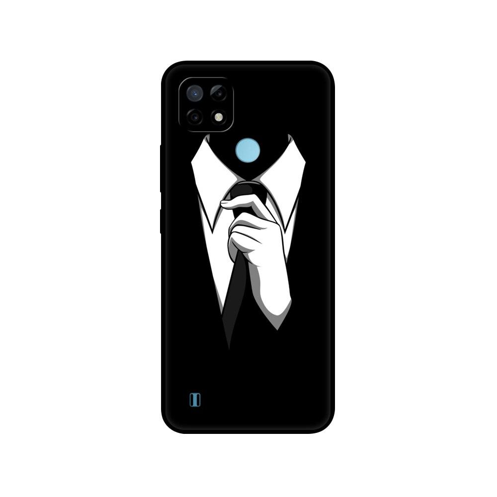 For Realme C21 Case Silicon Back For OPPO RealmeC21 C 21 Phone Covers 6.5" Funda RMX3201 Bumper Capa Etui Soft Black Tpu Case