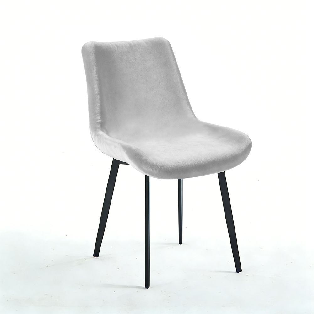 Stretchable Fabric Velvet Chair Cover Short Size Short Back Chair Cover Dining Room
