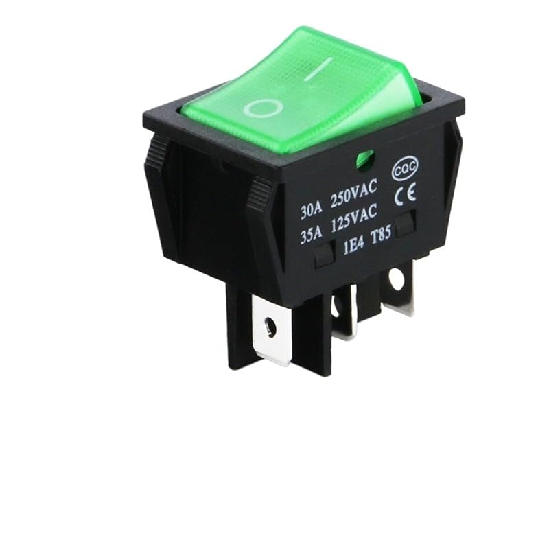 1PCS 30A High Current Plastic Rocker Switch 30A 250VAC 4PIN 6PIN(Red 6pin)