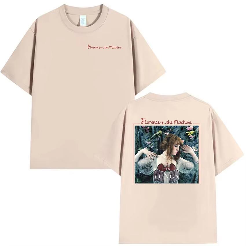 British Band Florence The Machine Tour 2026 Graphic Tshirts Unisex Womens Aesthetic Vintage pure Cotton T Shirt Streetwear