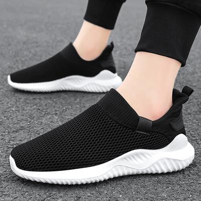 Men 2024 Spring/Summer New Mesh Single Shoes Lazy Kick Men's Shoes Soft, Breathable, and Cool Sports Shoes