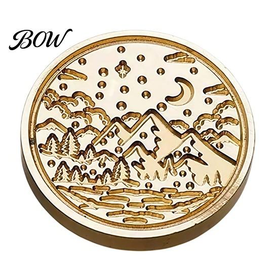 Wedding Invitation Stamp Brass Wax Seal Heads, Alphabet Christmas Embossed Sealing Artistic Relief Head for Envelope Gift Wrapping Journal Scrapbook