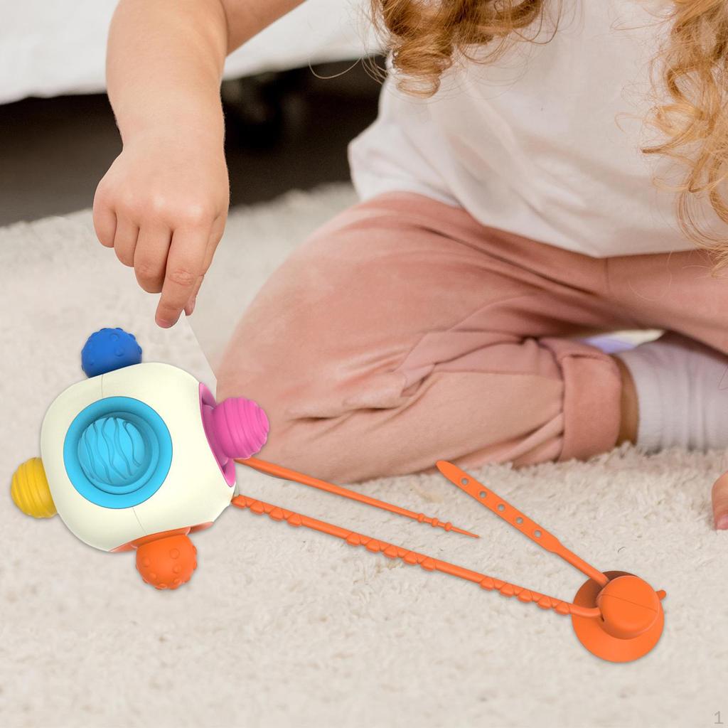 Baby Teether Ball with Suction Cup Busy for Infants Toddlers Girls Style A