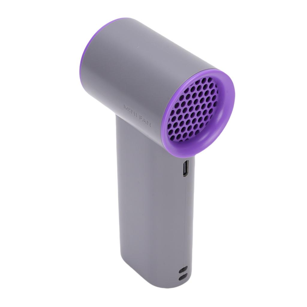 Portable Handheld Fan High Speed Stepless Digital Display USB Rechargeable Quiet Small Fan for Travel Camping