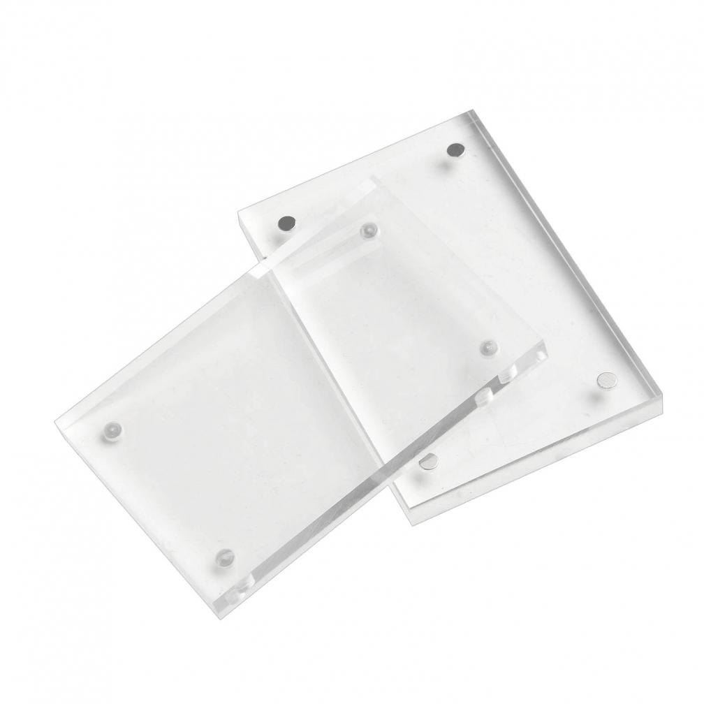 Thick 8+8mm Clear Acrylic Picture Frame with Convenient Magnetic Access