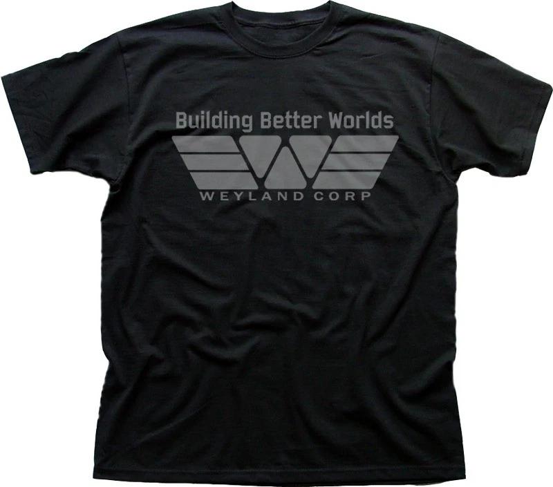 Alien Aliens inspired Prometheus Weyland black cotton t-shirt OZ01487 XS