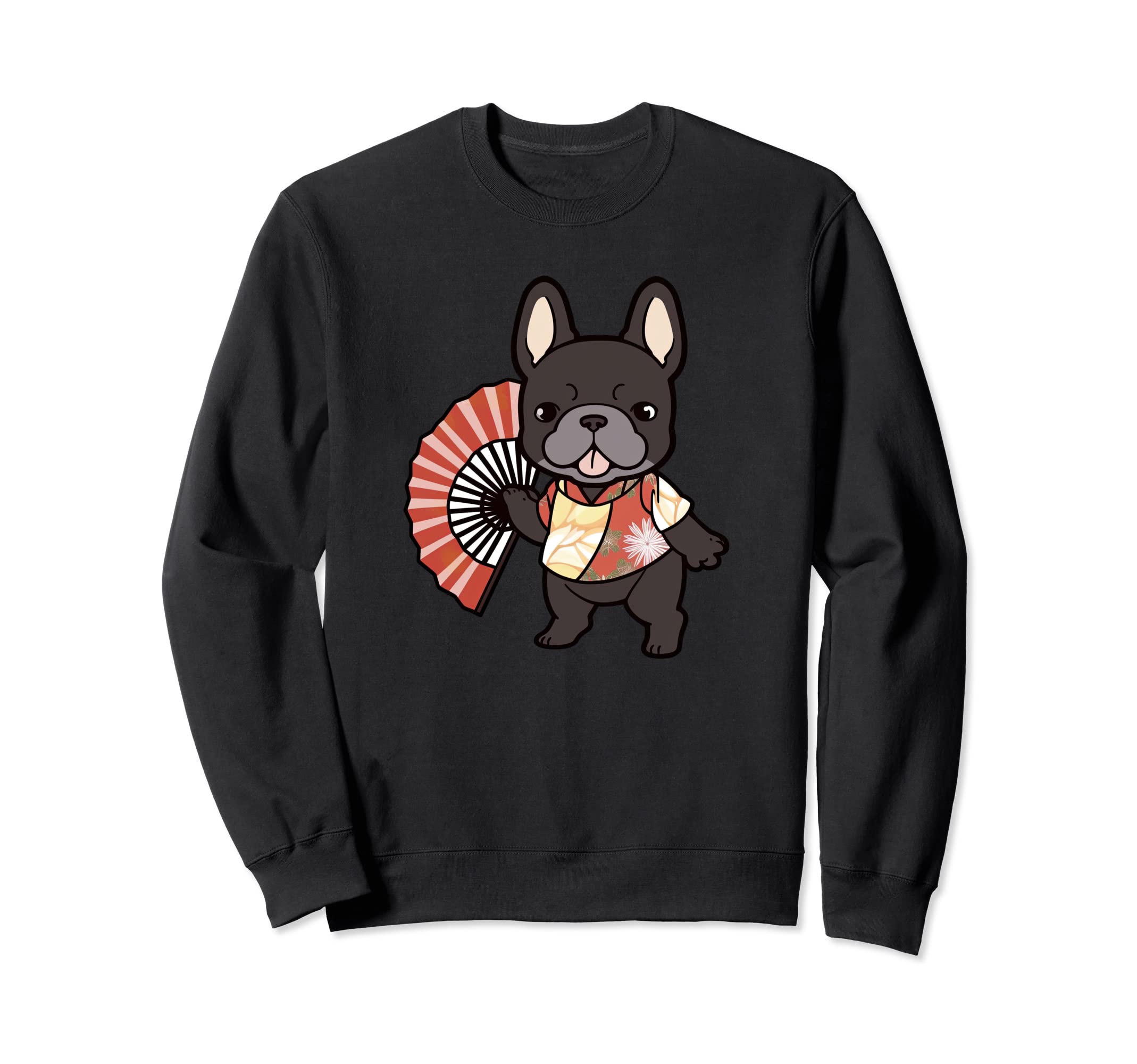 

French Bulldog Yukata Funny Dog Summer Festival Sweatshirt чёрный