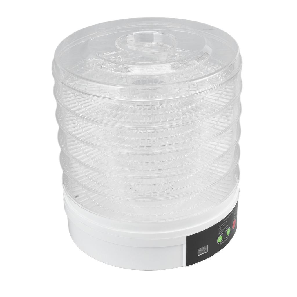 Food Dehydrator Food Grade 350W 50Hz 5 Trays Knob Control Electric Food Dryer Machine with Lid for