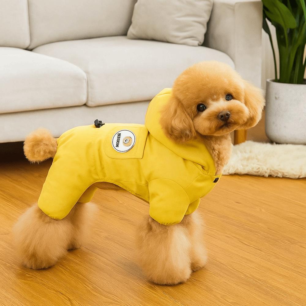 Warm Winter Dog Jumpsuit Thicken Padded Design Dog Four Legged Clothing Fleece Waterproof Puppy Ski Suit Autumn Winter