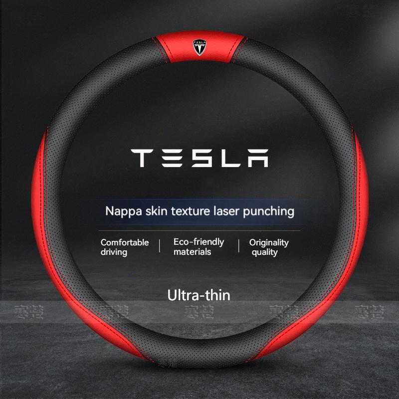 AMN1 For Tesla Model 3 Model S Model Y Model X Roadster Car Steering Wheel Cover 2019-2025 Auto interior Steering Wheel Accessories