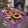 TEMU 3D Floral Diatom Mud Entrance Mat – Wear-Resistant, Cuttable Dust Removal Floor Mat for Hallways