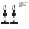 Lanyard Antirrobo para Teléfono con Cable de Acero Retráctil, Correa para Teléfono Celular Universal con Mosquetón de Bloqueo y Pestaña de Metal para Senderismo al Aire Libre