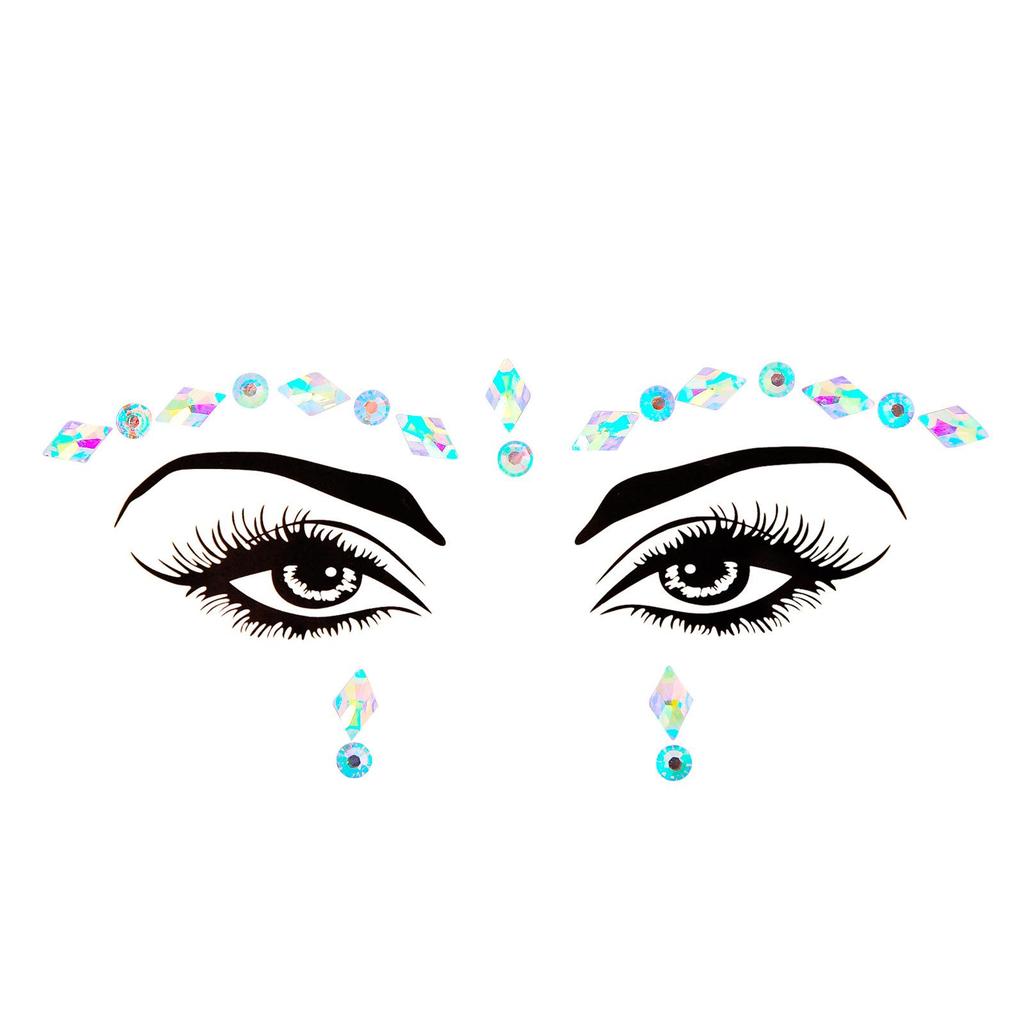 Crystal Tattoo Sticker Glitter Eyeliner Eyebrow Makeup Face Eyes Diamond Temporary Tattoo Rock Rhinestone 3D Eyeliner Stickers