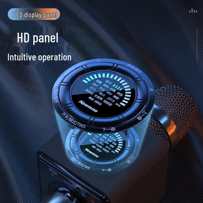 Newmine MC66 Wireless Karaoke Microphone with Integrated Speaker