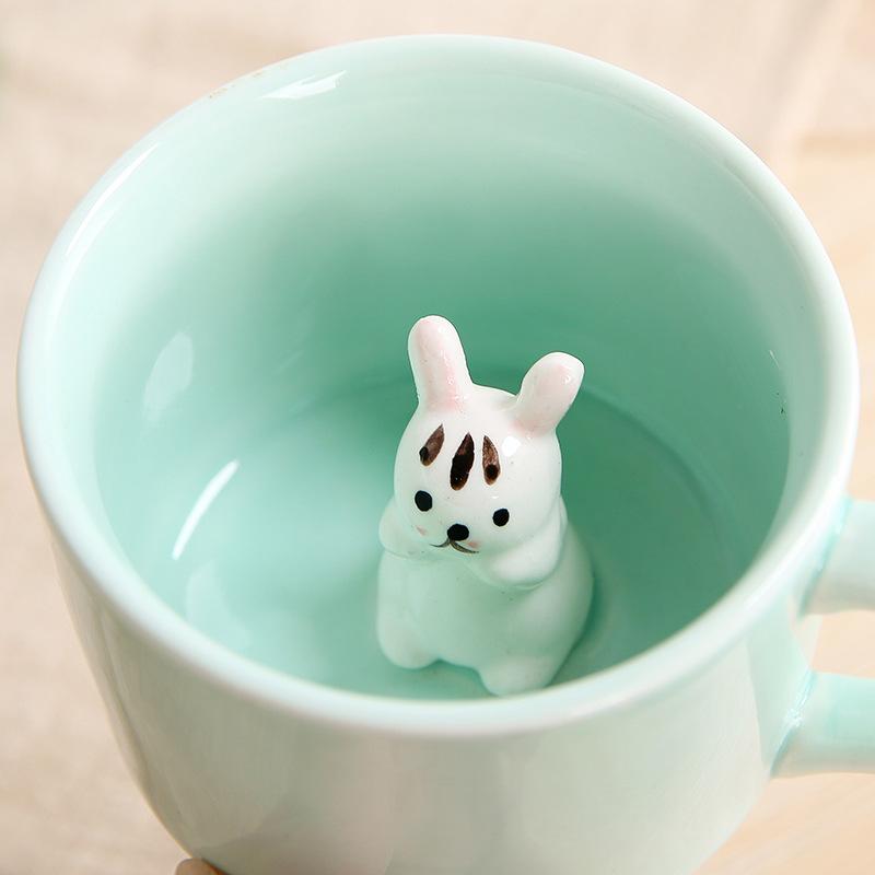 Cartoon Animals Ceramic Mugs Coffee Milk Juice Lemon Tea Cup Cute Kids Mug Home Office Drinkware for Kitchen Accessories