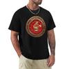 Western Zodiac Golden Scorpio The Scorpion On White Leather Tshirt Summer Casual Loose Tshirt