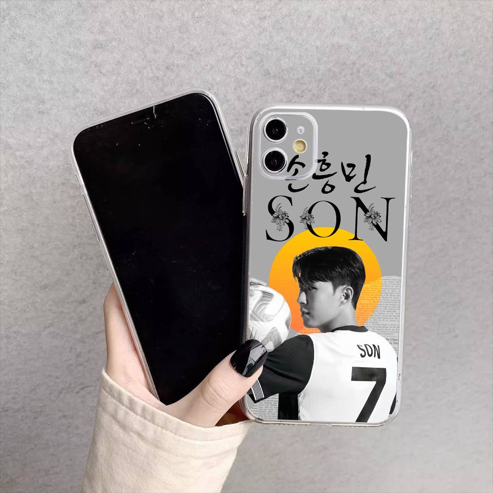 Heung Min Son KR Sports Star Phone Case For iPhone17,16,15,14,13,12,11 Plus,Pro Max Soft Transparent Cover