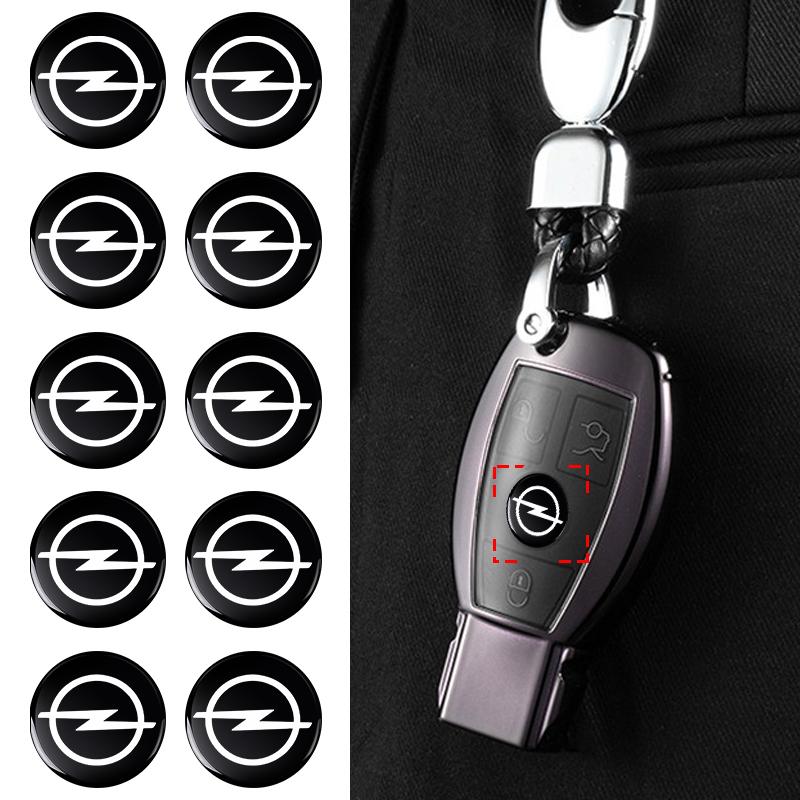 2/5/10/20Pcs Car Aluminum Remote Key Emblem Stickers For Opel Astra j Insignia Astra g Corsa Zafira b Mokka Vivaro Meriva