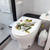 Frog Toilet Sticker Waterproof Funny Frog Reading Toilet Lid Decals Peel And Stick Removable Animal Sticker for Bathroom WC Wall Door Decor