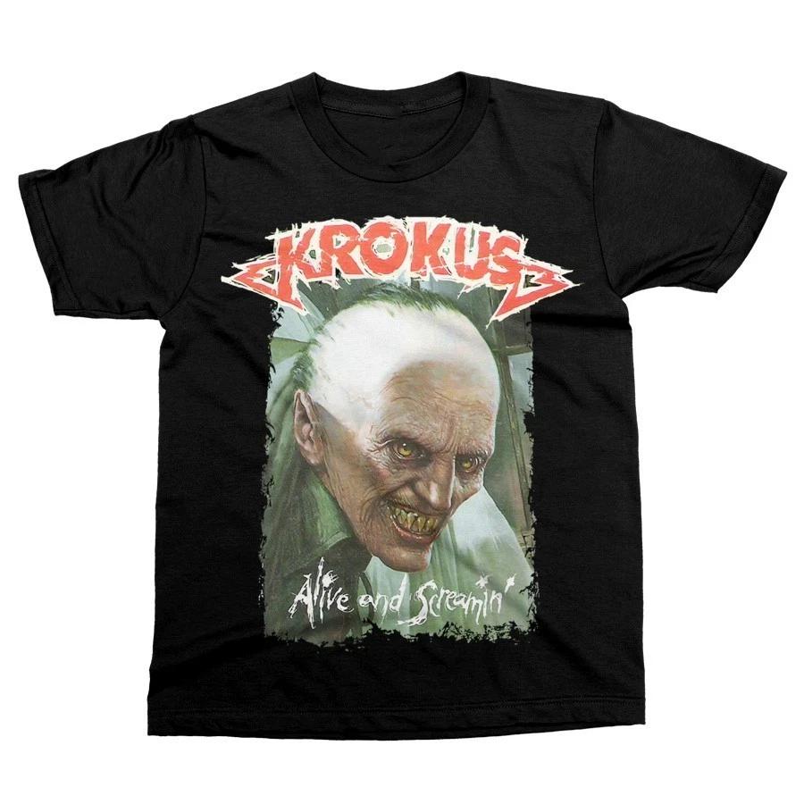 

Krokus Band 1986 Alive And Screamin R Shirt Black Unisex S-5XL E1791 S