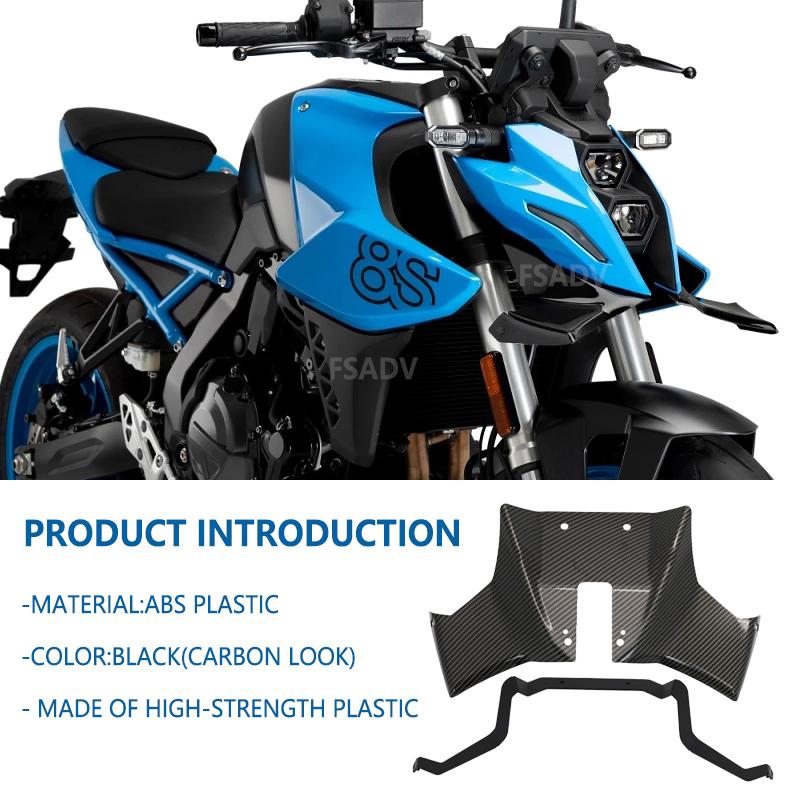 For Suzuki GSX-8S Sport Downforce Naked Front Spoilers Aerodynamic Wing Deflector GSX8S 2023 2024 2025 Motorcycle Accessories