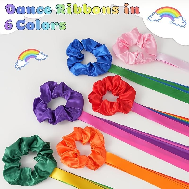 12pz Nastri Danzanti Arcobaleno Bastoncini da Danza Lezione di Musica Elastici Giorno di San Valentino Portatili Ritmo Nappa Forniture per Danza Regali