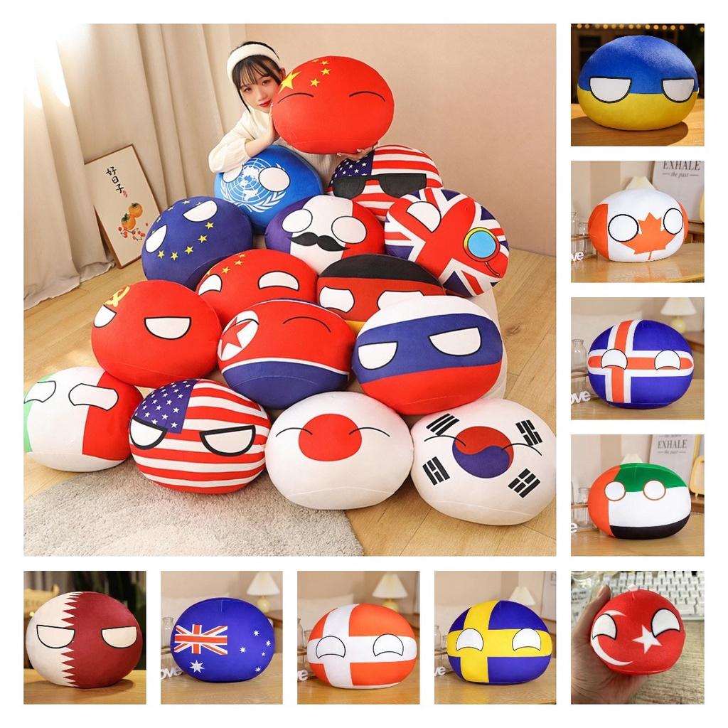 Countryballs Toy Anime Polandball Plush Pendant Doll Childrens Pillow Throw