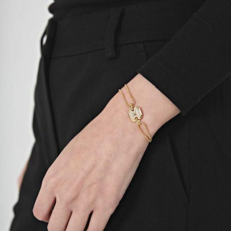 Gaman W Gold Pave Vogel Armband