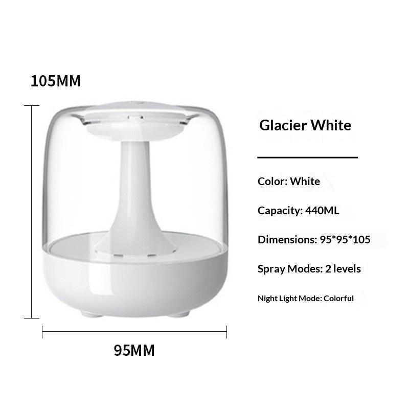 Mini Humidifier for Bedroom Small Home USB Air Humidifier with Large Mist Capacity  Aromatherapy Function
