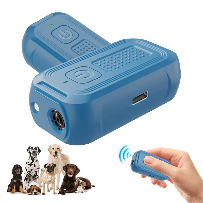 Ultrasonic Dog Deterrent 15-30kHz Sweep Frequency Strobe Light 300mAh Type-C 2H Work Time 4