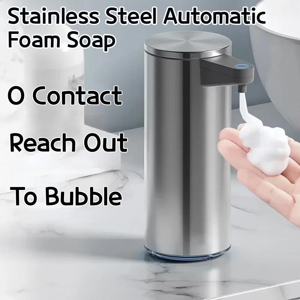 Intelligent automatic sensing stainless steel soap dispenser for washing mobile phones, contactless for home kitchen wall mounte