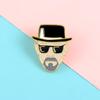 Alloy Badge Creative With U Shape Cartoon Character Design And Enamel Coating For Stylish Outfits