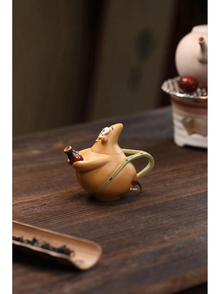 Yixing Zisha Patrick Star Teapot Set: Creative Tea Ceremony Cute Ornament