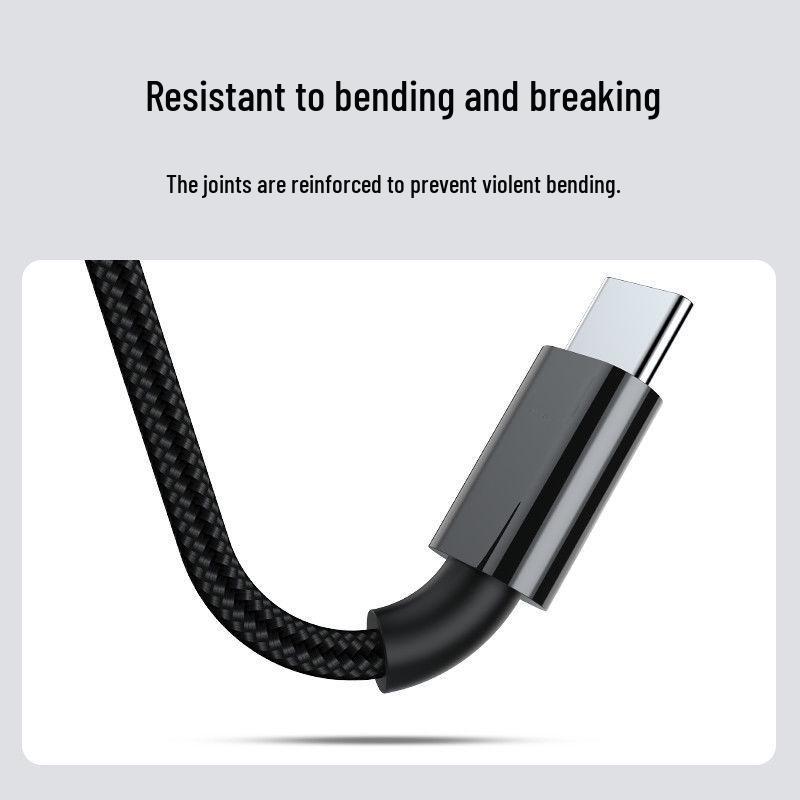 120W Super-Schnelllade-USB-C-Kabel für Huawei, Vivo, Oppo und Honor Mobiltelefone.