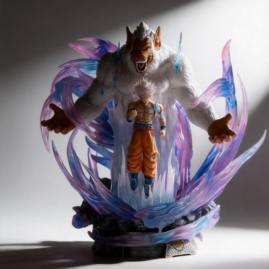 

Фигурка Аниме Dragon Ball GK Декор Обезьяна Гоку Ультра Инстинкт Гоку С подсветкой GK Оптом 27 см