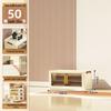 40-60cm Wide Transparent Foldable Double Door Floor Storage Cabinet with Multiple Layers