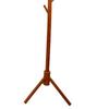 Clothes Tree Solid Wood Round Corner Simple Fashionable Beautiful Coat Hanger for Living Room Honey Color